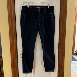 Loft jeans, skinny dark wash, size 12